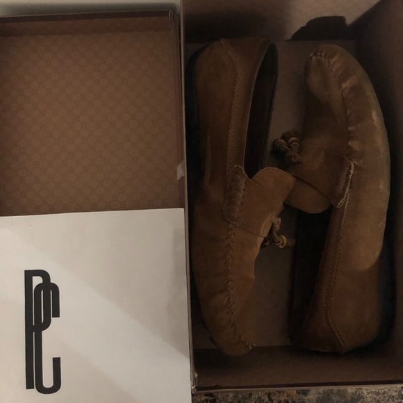 Gucci Moca Pelle S Gomma Suede Cudu Moccasin Loafers - Picture 10 of 10